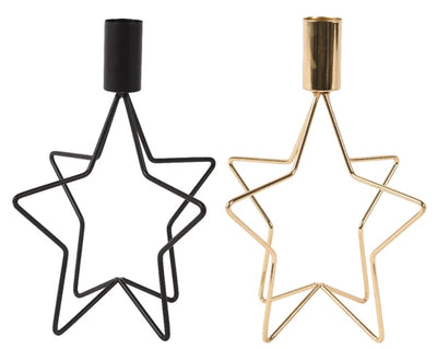 Iron Star Candleholder