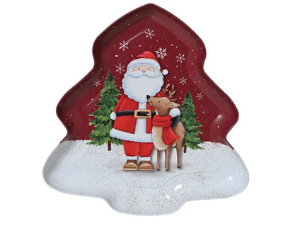 Christmas Tableware - Decorative Santa & Reindeer Tray