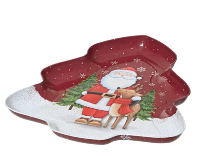 Christmas Tableware - Decorative Santa & Reindeer Tray