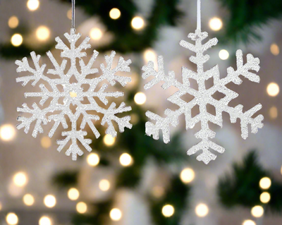 Glittering Snowflake Decoration