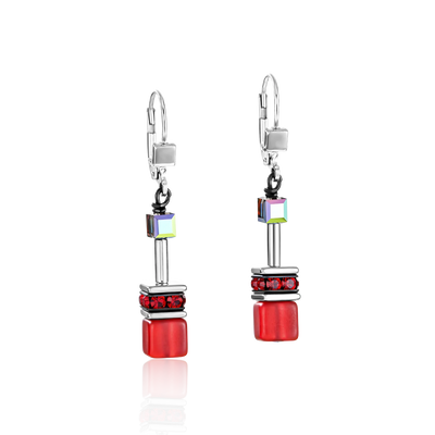 Coeur De Lion - GeoCUBE® Iconic - Red Earrings