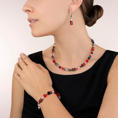 Coeur De Lion - GeoCUBE® Iconic - Red Earrings