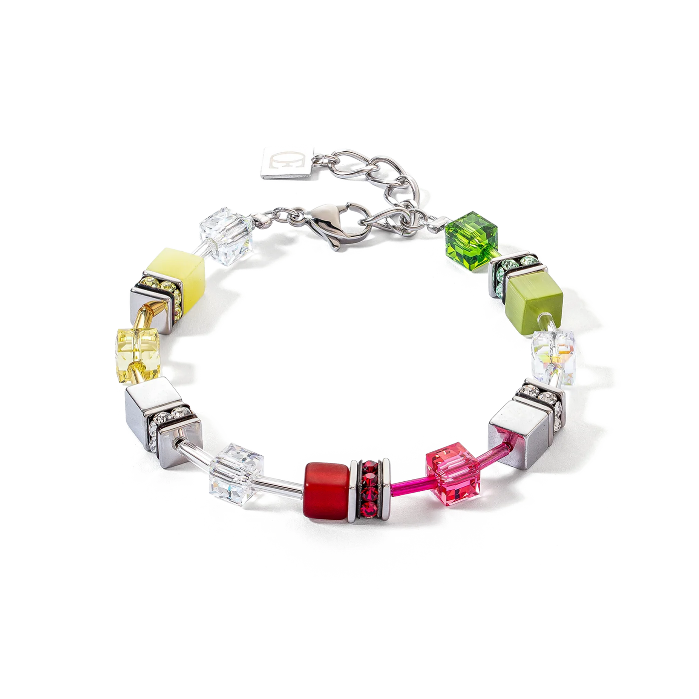 Coeur De Lion - GeoCUBE® Iconic - Red-Green Bracelet