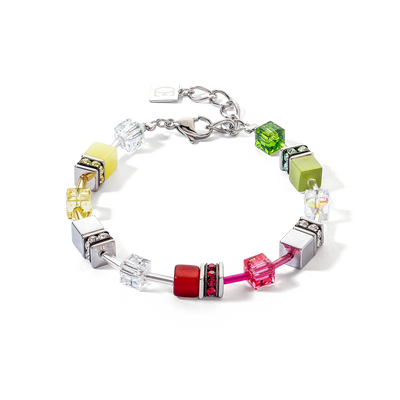 Coeur De Lion - GeoCUBE® Iconic - Red-Green Bracelet