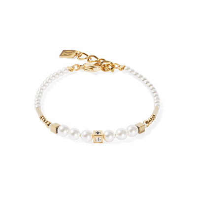 Coeur De Lion - Shimmering Princess Pearls Gold-White Bracelet