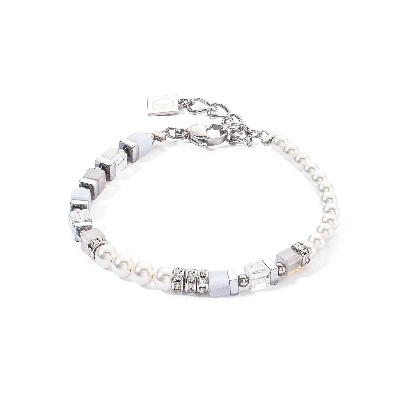 Coeur De Lion - Precious Fusion Offset Silver-Ice Blue Bracelet