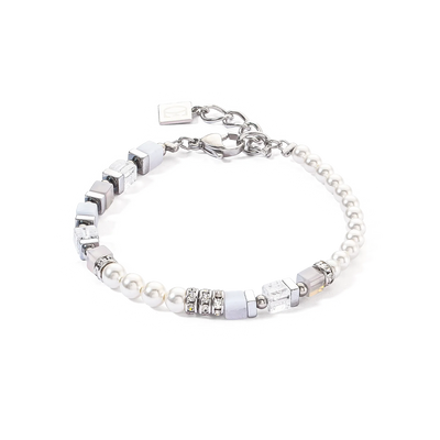 Coeur De Lion - Precious Fusion Offset Silver-Ice Blue Bracelet