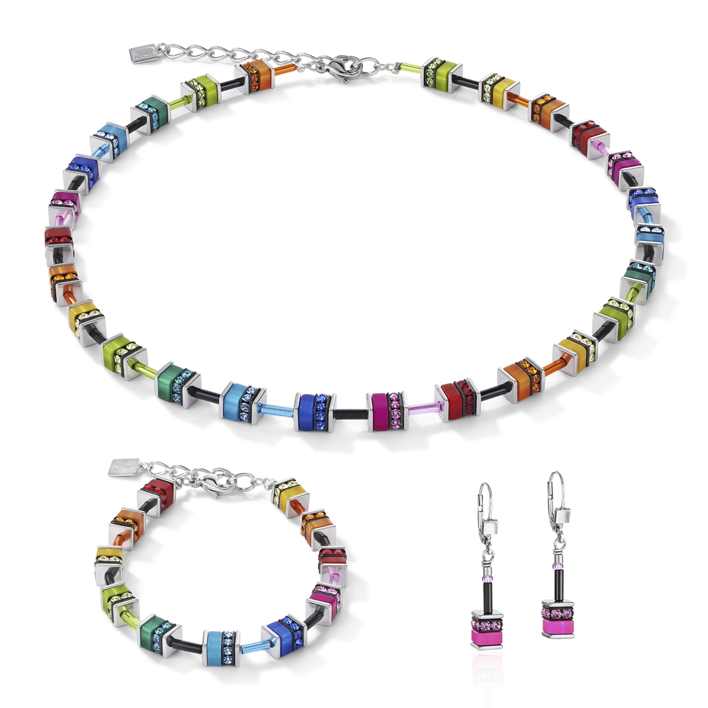 Coeur De Lion - GeoCUBE® Classic Multicolour Necklace