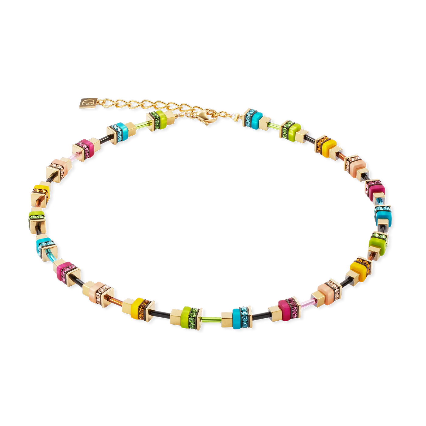 Coeur De Lion - Boho Sunset Cube Rainbow Necklace