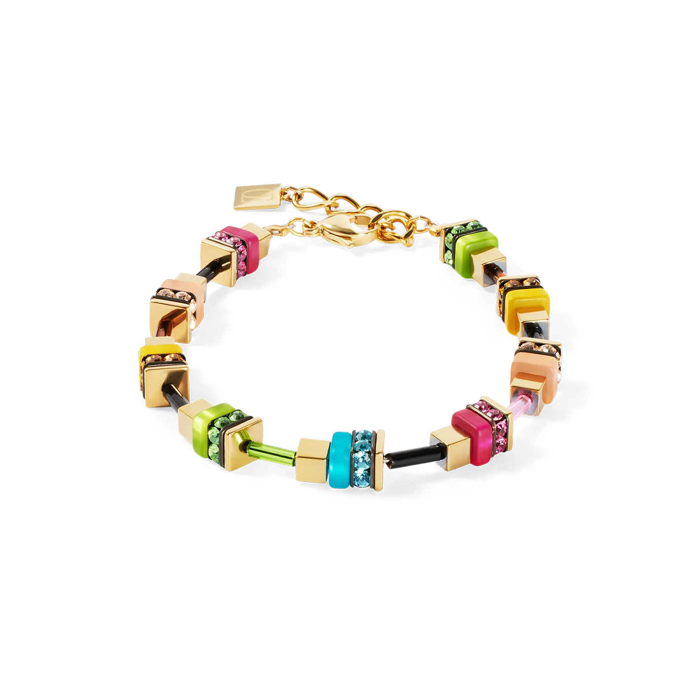 Coeur De Lion - Boho Sunset Cube Rainbow Bracelet