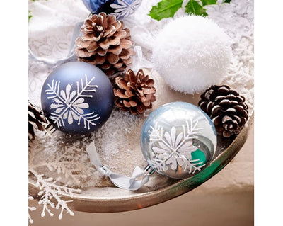 Christmas Tree Hanging Decoration - White Ice Bauble