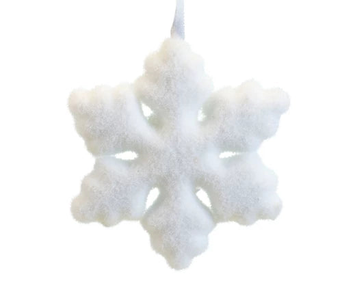 Foam White Snowflake Decoration - Set of 2