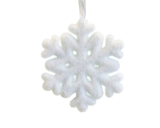 Foam White Snowflake Decoration - Set of 2