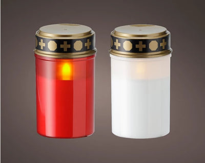 LED Battery Operated Grave Light - Red/White
