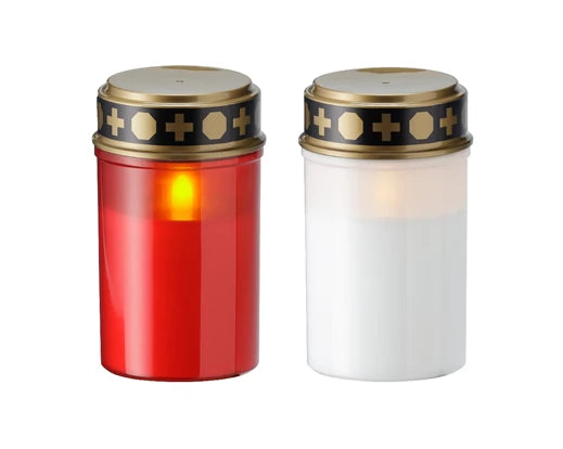 LED Battery Operated Grave Light - Red/White