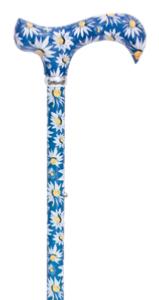 Classic Canes Adjustable Wildflower Derby Cane - Cornflowers/Daisies/Poppies