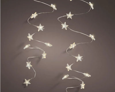 LED Star Stringlights - Warm White 60 LED