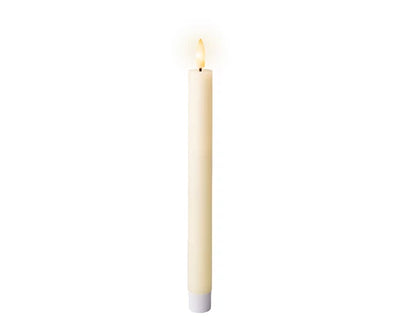 LED Wick Dinner Candle  - Cream Set of 2