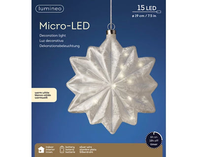 LED Hanging Decoration -Star/Pinecone/Flower