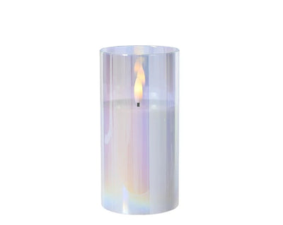 LED Wick Candle with Glass