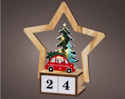 Christmas Advent Calendar - LED Christmas Scene