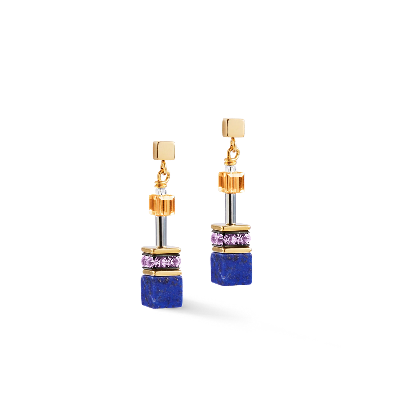 Coeur De Lion - GeoCUBE® Iconic Precious Multicolour Motion Earrings