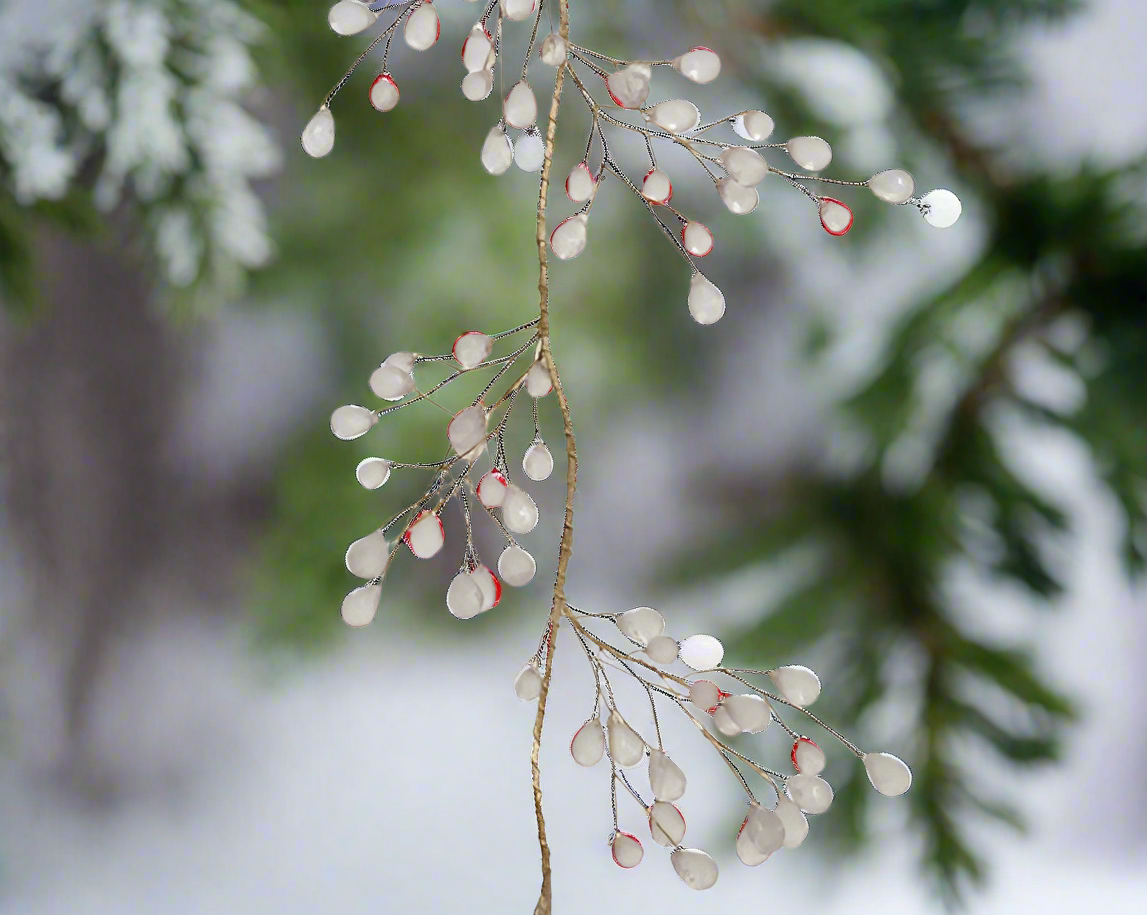 Christmas Garland - Acrylic Snow Beading