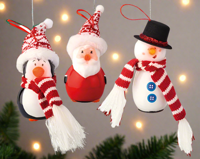 Christmas LED Collection - Flashing Effect Hanging Decorations