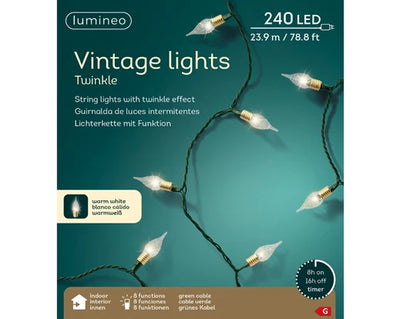 Vintage LED Christmas Tree Lights - Warm White