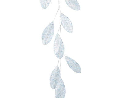 Iridescent Leaf Glitter Garland