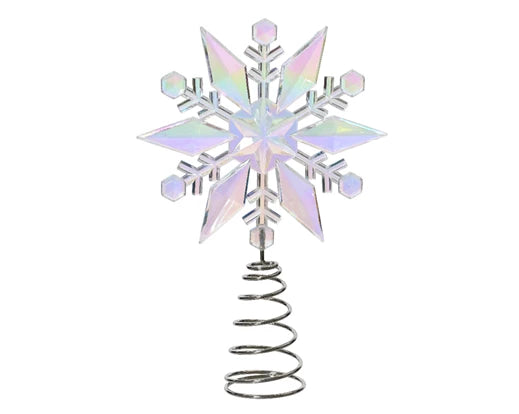 Iridescent Snowflake Star Treetopper