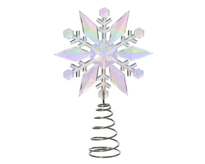 Iridescent Snowflake Star Treetopper