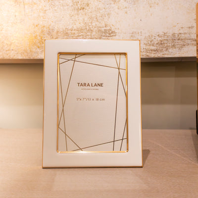 Tara Lane Photo Frame Collection - Ella White/Gold