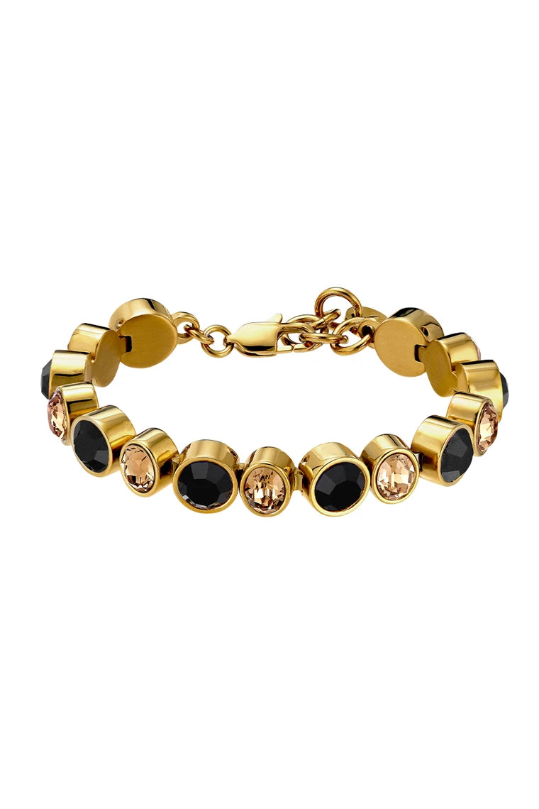 Dyrberg Kern Bracelet - Elaine Black/Gold