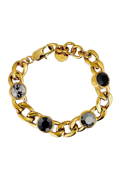 Dyrberg Kern Bracelet - Ariana Black/Gold