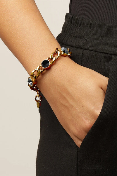 Dyrberg Kern Bracelet - Ariana Black/Gold