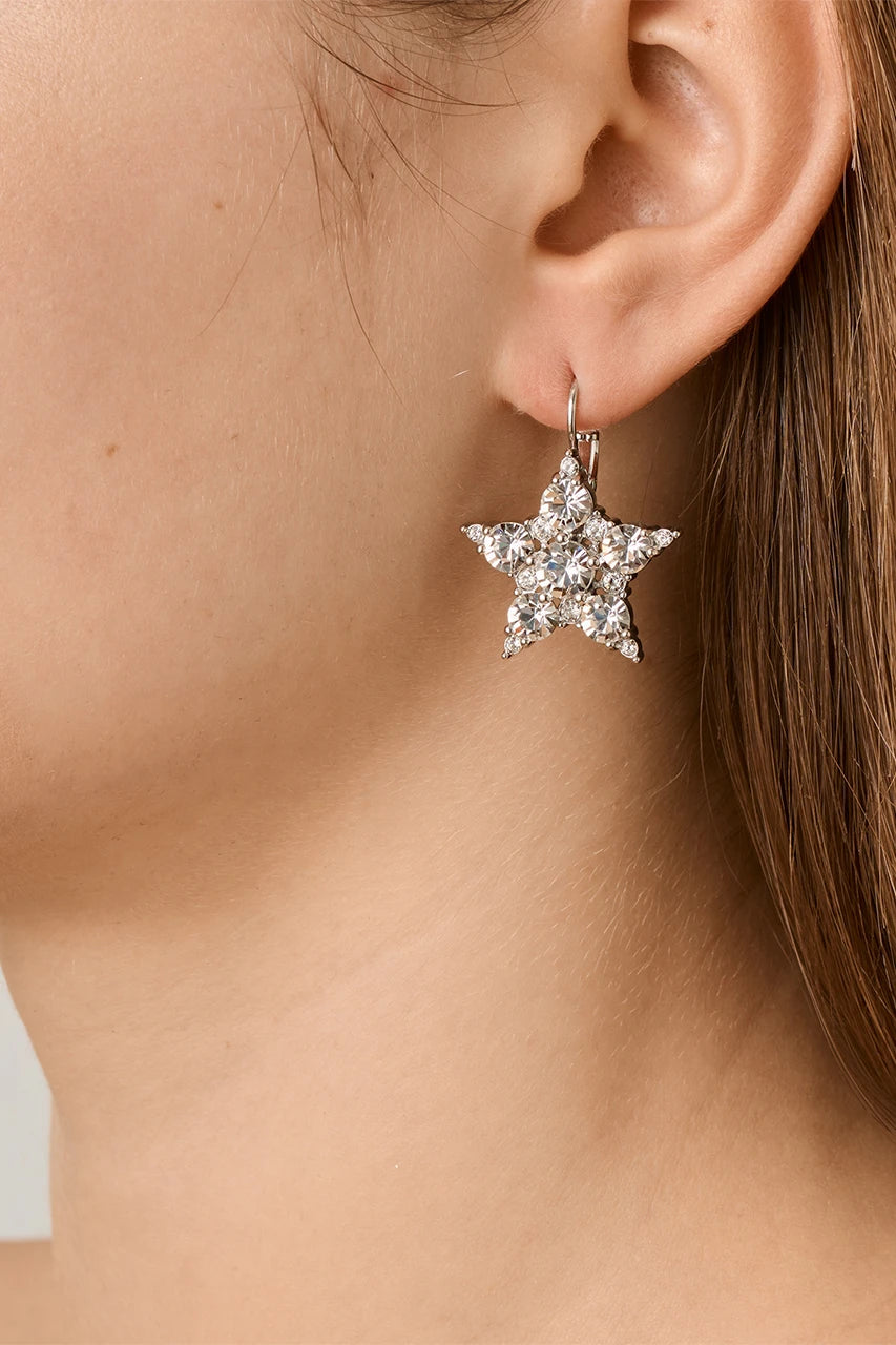 Dyrberg Kern Earrings - Libra with White Crystals