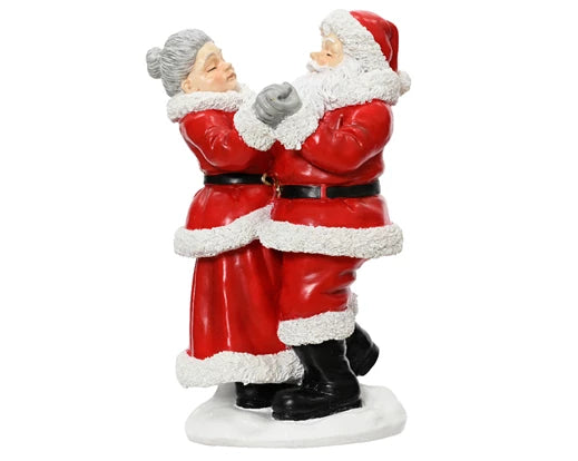 Christmas Figurine - Waltzing Santa & Mrs Claus