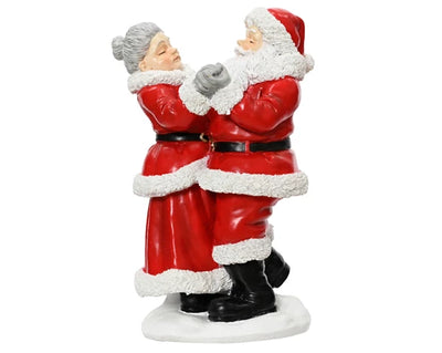 Christmas Figurine - Waltzing Santa & Mrs Claus