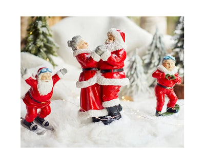 Christmas Figurine - Waltzing Santa & Mrs Claus