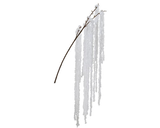 Christmas Floristry Stem- White/Red Spray