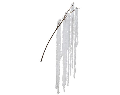 Christmas Floristry Stem- White/Red Spray