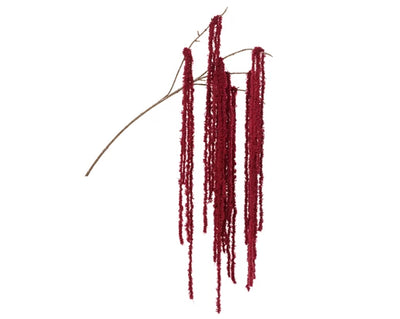 Christmas Floristry Stem- White/Red Spray