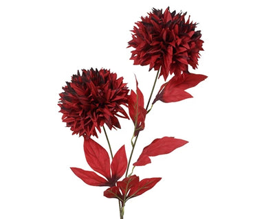 Christmas Floristry Stem - Red/Purple Chrysanthemum