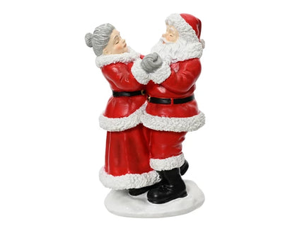 Waltzing Santa & Mrs Claus Figurine