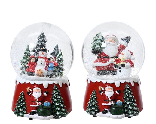 Christmas Snowglobe Collection - Santa/Snowman