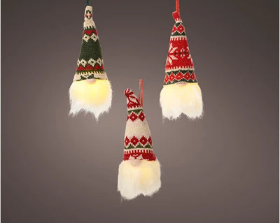 Christmas LED Collection - Gnome Hanging Decorations