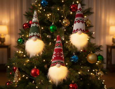 Christmas LED Collection - Gnome Hanging Decorations