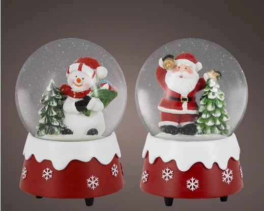 Christmas Snowglobe Collection - Santa/Snowman