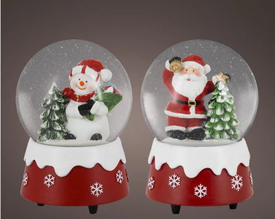 Christmas Snowglobe Collection - Santa/Snowman